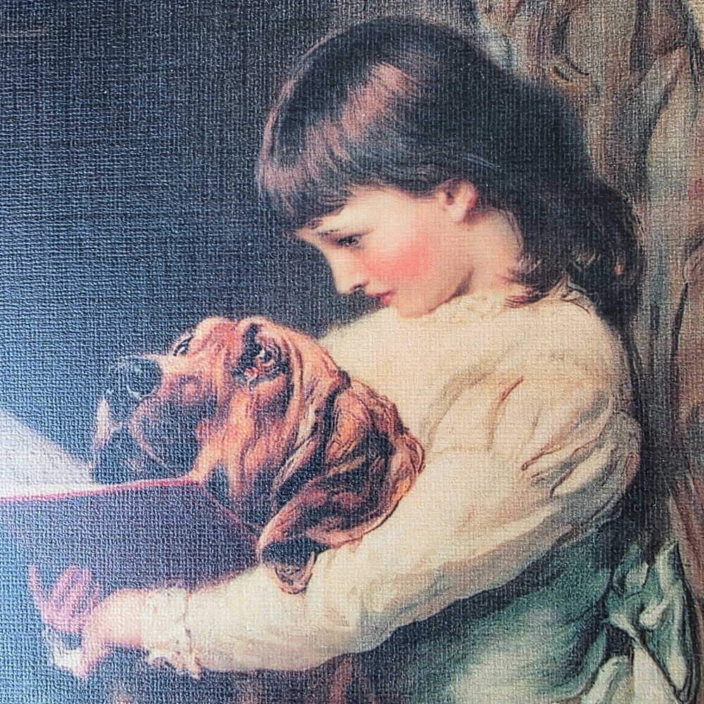 "NAUGHTY BOY" BY BRITON RIVIERE Britts Print FRAMED PRINT 13"x11" - Picture 2 of 16